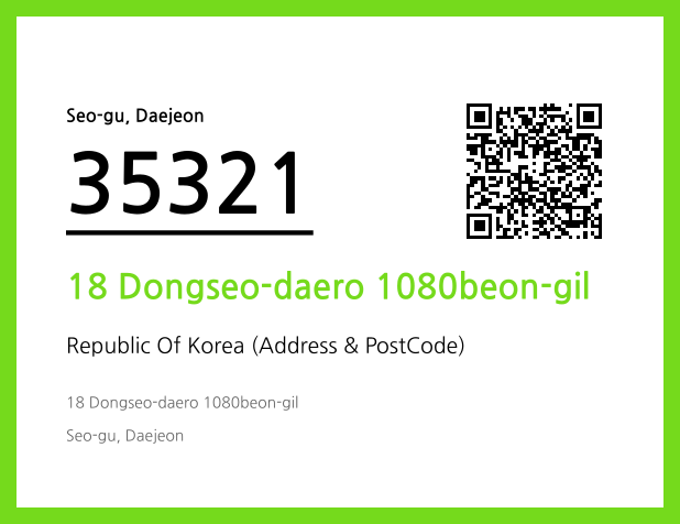 Address and Postal Code QR Code Image (CC BY 4.0)