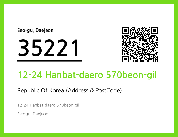 Address and Postal Code QR Code Image (CC BY 4.0)