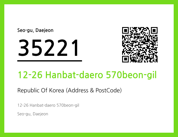 Address and Postal Code QR Code Image (CC BY 4.0)