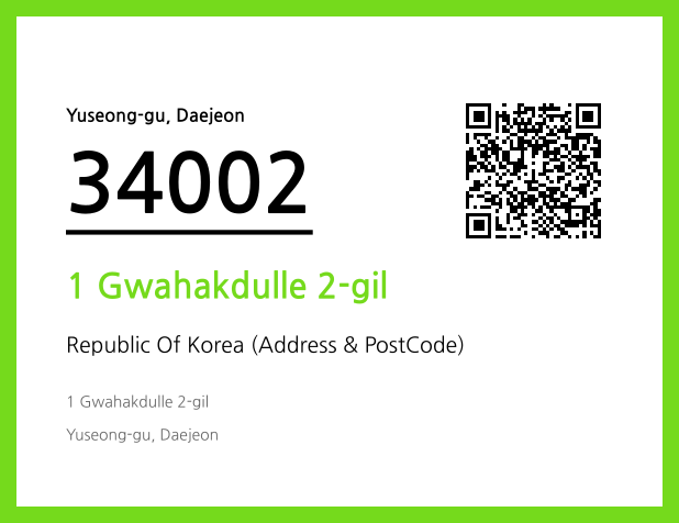 Address and Postal Code QR Code Image (CC BY 4.0)