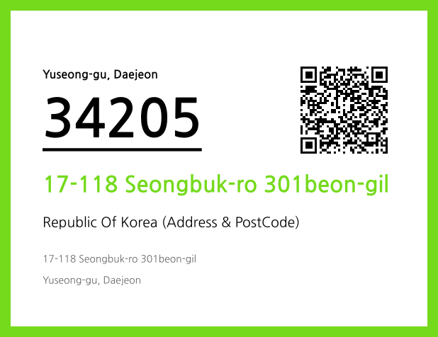 Address and Postal Code QR Code Image (CC BY 4.0)