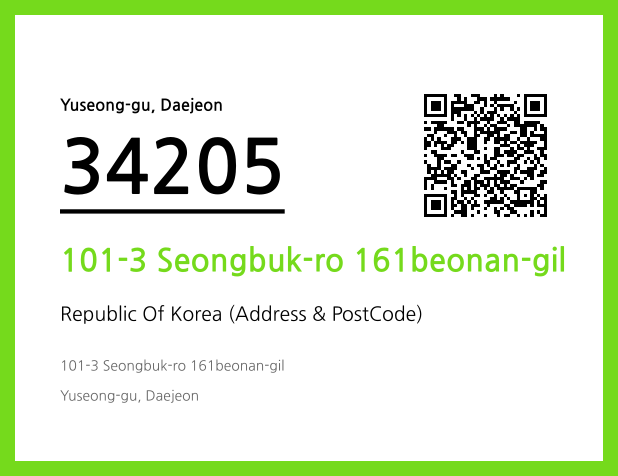 Address and Postal Code QR Code Image (CC BY 4.0)