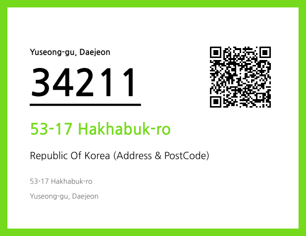 Address and Postal Code QR Code Image (CC BY 4.0)
