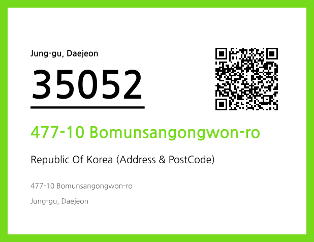 Address and Postal Code QR Code Image (CC BY 4.0)