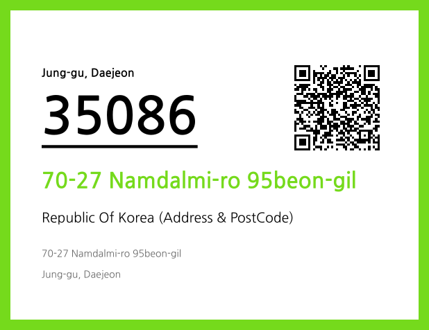 Address and Postal Code QR Code Image (CC BY 4.0)