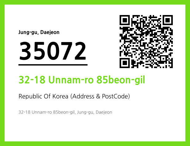 Address and Postal Code QR Code Image