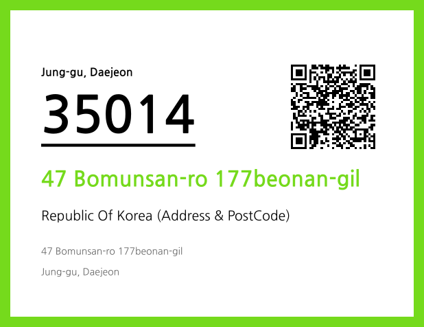 Address and Postal Code QR Code Image (CC BY 4.0)