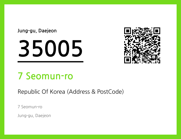 CC BY 4.0 Address and Postal Code QR Code Image (CC BY 4.0)