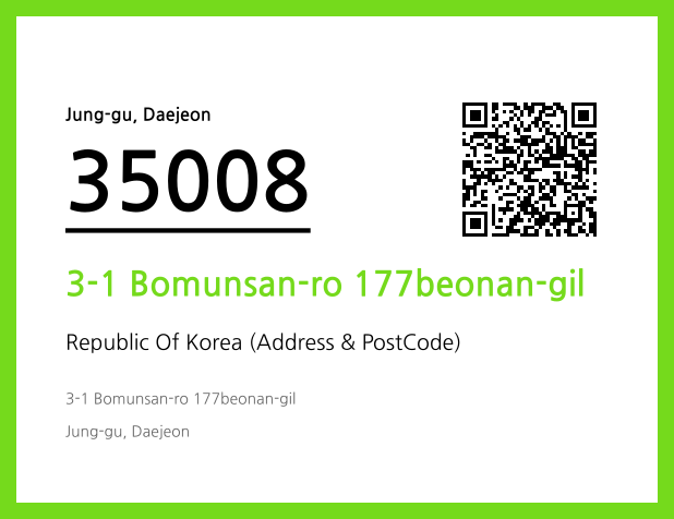 Address and Postal Code QR Code Image (CC BY 4.0)
