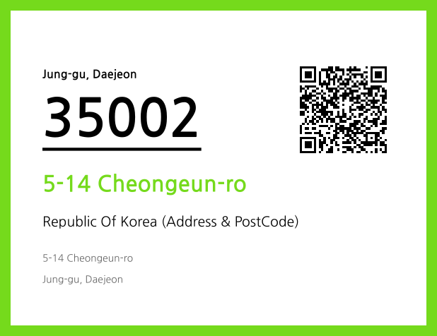 Address and Postal Code QR Code Image (CC BY 4.0)