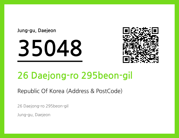 Address and Postal Code QR Code Image (CC BY 4.0)