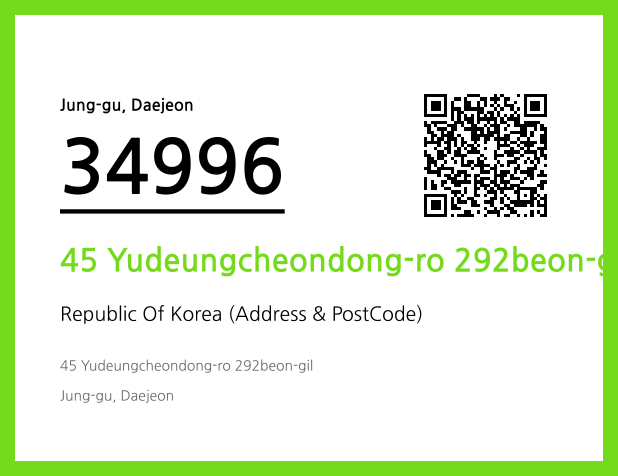CC BY 4.0 Address and Postal Code QR Code Image (CC BY 4.0)