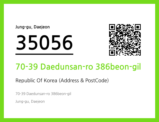 CC BY 4.0 Address and Postal Code QR Code Image (CC BY 4.0)