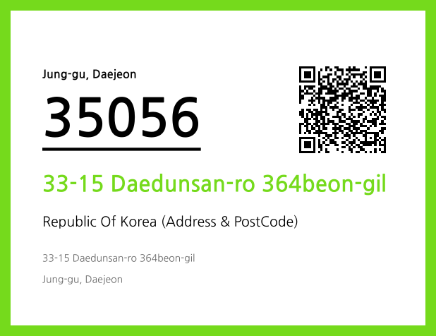 Address and Postal Code QR Code Image (CC BY 4.0)