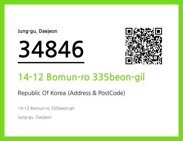 Address and Postal Code QR Code Image (CC BY 4.0)
