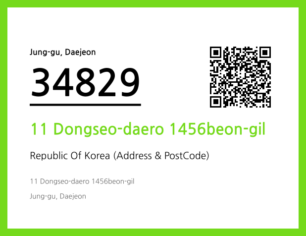 Address and Postal Code QR Code Image (CC BY 4.0)