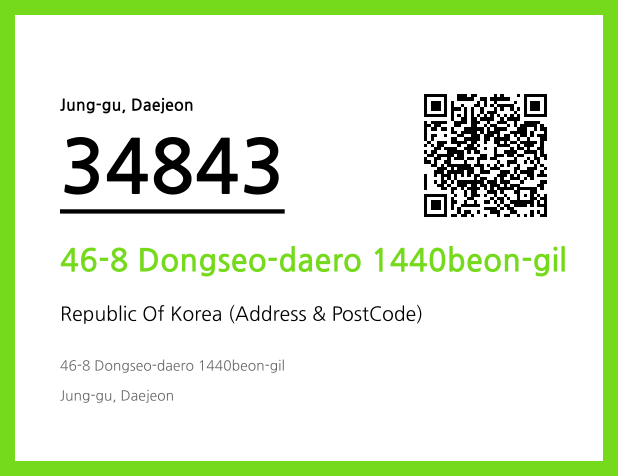 Address and Postal Code QR Code Image (CC BY 4.0)