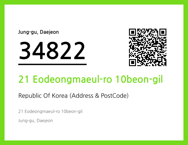 CC BY 4.0 Address and Postal Code QR Code Image (CC BY 4.0)