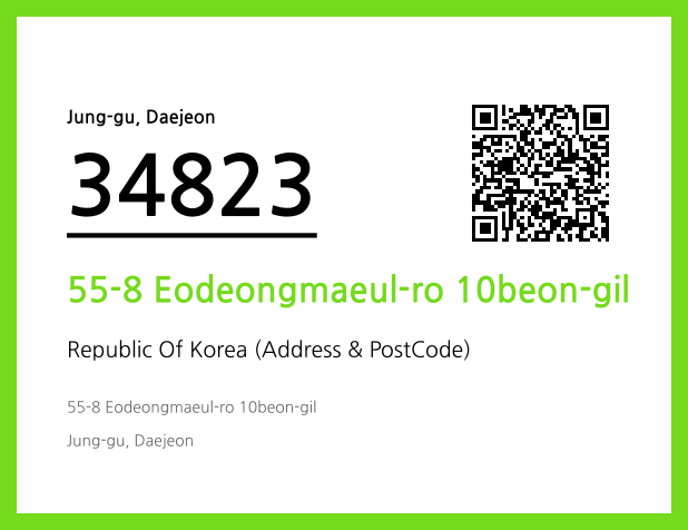Address and Postal Code QR Code Image (CC BY 4.0)