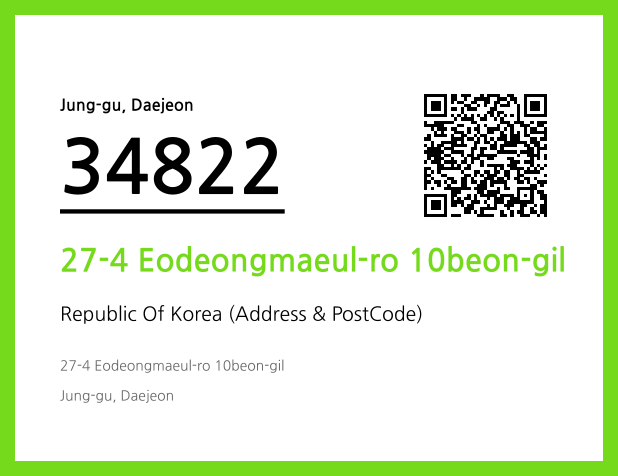 Address and Postal Code QR Code Image (CC BY 4.0)