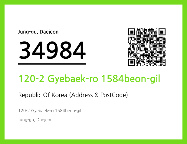 Address and Postal Code QR Code Image (CC BY 4.0)