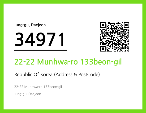 Address and Postal Code QR Code Image (CC BY 4.0)