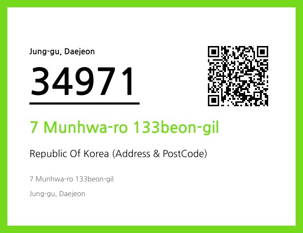 Address and Postal Code QR Code Image (CC BY 4.0)
