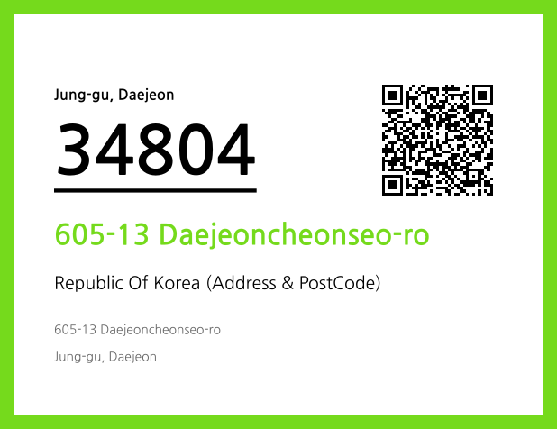 Address and Postal Code QR Code Image (CC BY 4.0)