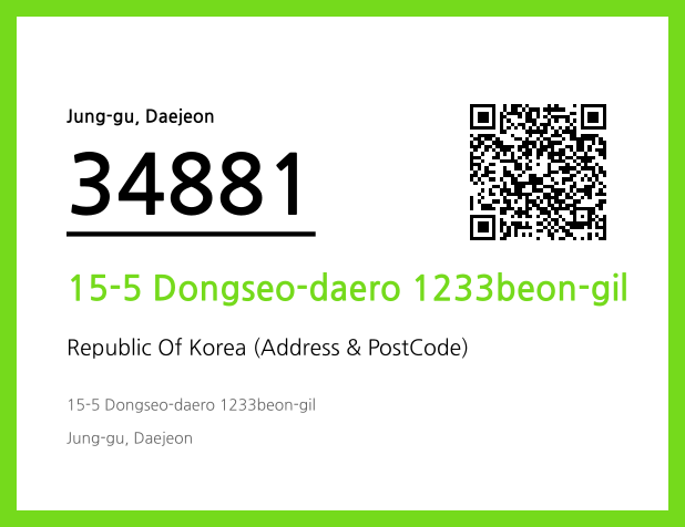 Address and Postal Code QR Code Image (CC BY 4.0)