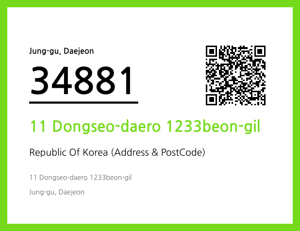 Address and Postal Code QR Code Image (CC BY 4.0)