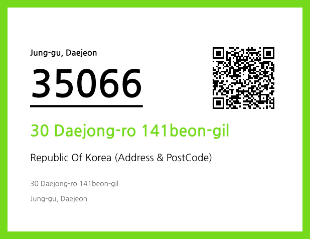 CC BY 4.0 Address and Postal Code QR Code Image (CC BY 4.0)
