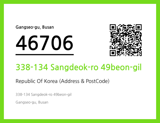Address and Postal Code QR Code Image (CC BY 4.0)