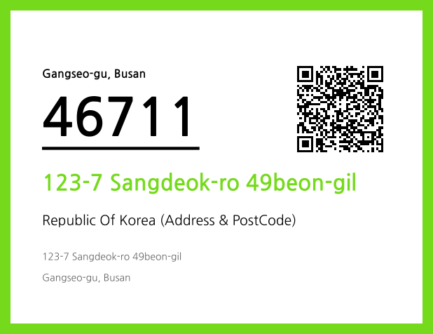 Address and Postal Code QR Code Image (CC BY 4.0)