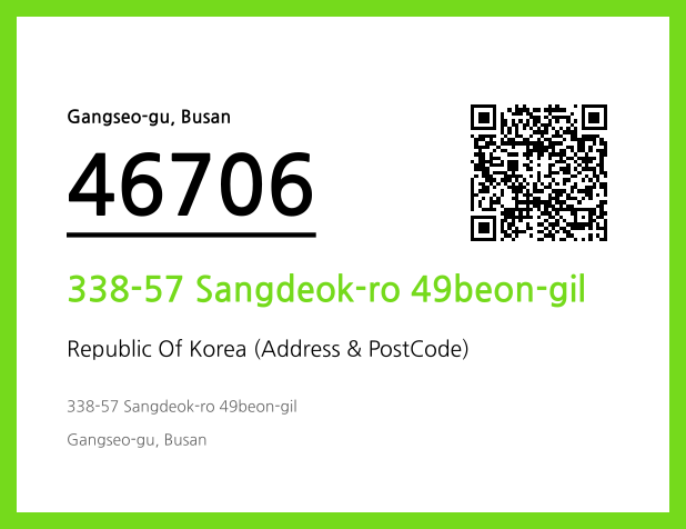 Address and Postal Code QR Code Image (CC BY 4.0)
