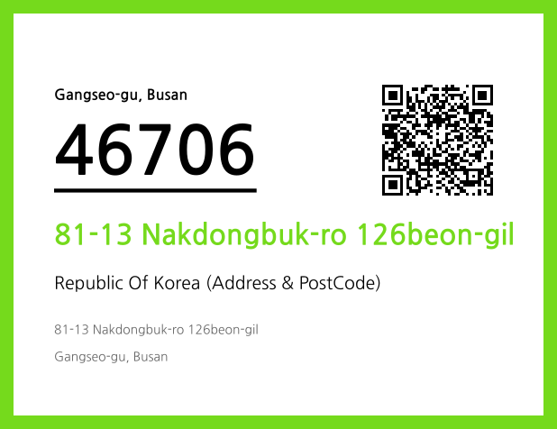 CC BY 4.0 Address and Postal Code QR Code Image (CC BY 4.0)
