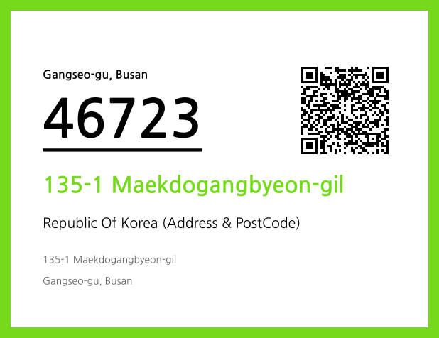 Address and Postal Code QR Code Image (CC BY 4.0)