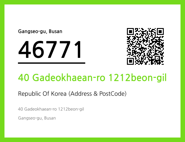 Address and Postal Code QR Code Image (CC BY 4.0)