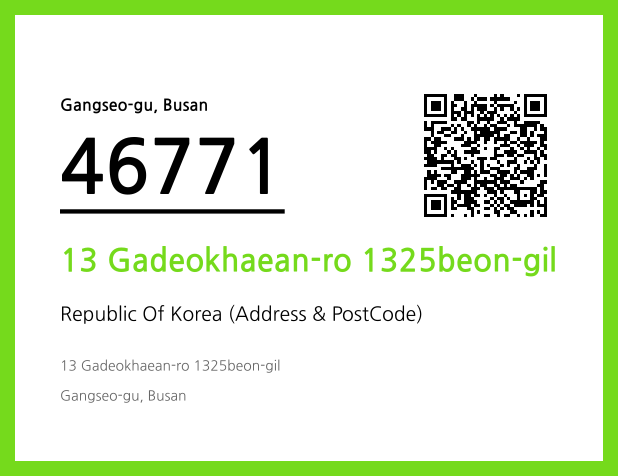 Address and Postal Code QR Code Image (CC BY 4.0)