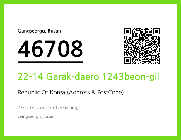 Address and Postal Code QR Code Image (CC BY 4.0)