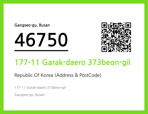 CC BY 4.0 Address and Postal Code QR Code Image (CC BY 4.0)