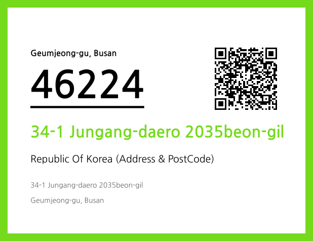 Address and Postal Code QR Code Image (CC BY 4.0)