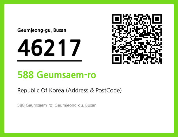 Address and Postal Code QR Code Image