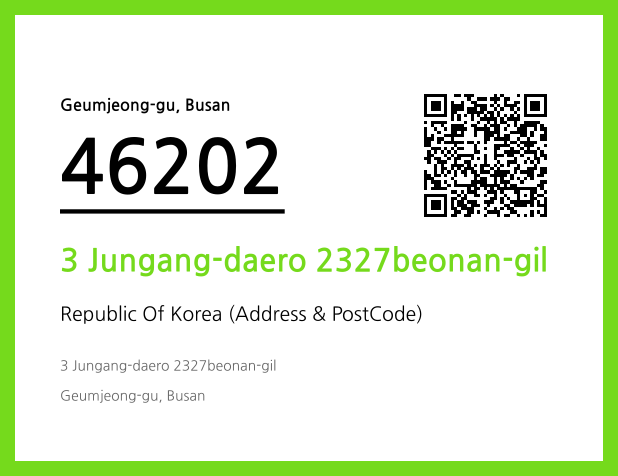 Address and Postal Code QR Code Image (CC BY 4.0)