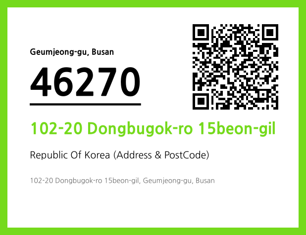 Address and Postal Code QR Code Image (CC BY 4.0)