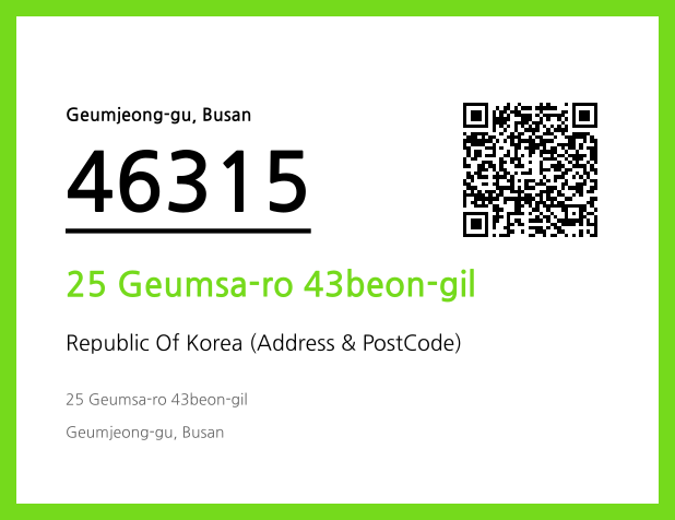 CC BY 4.0 Address and Postal Code QR Code Image (CC BY 4.0)
