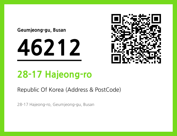 Address and Postal Code QR Code Image (CC BY 4.0)