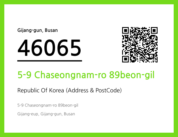 CC BY 4.0 Address and Postal Code QR Code Image (CC BY 4.0)