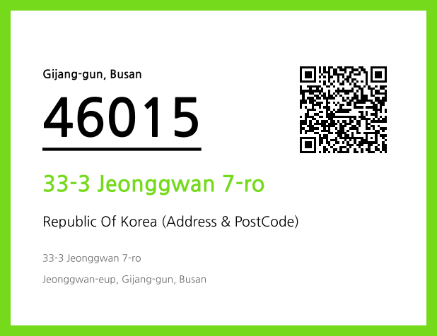 Address and Postal Code QR Code Image (CC BY 4.0)