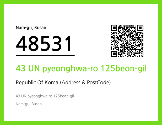 CC BY 4.0 Address and Postal Code QR Code Image (CC BY 4.0)