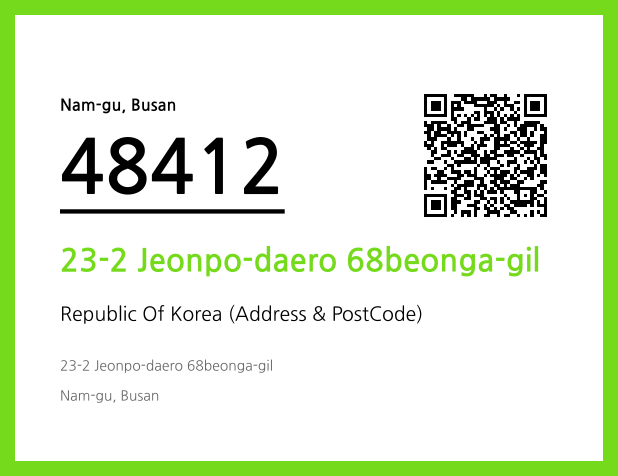 Address and Postal Code QR Code Image (CC BY 4.0)